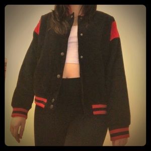 Forever 21 corduroy baseball jacket